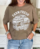 farm fresh pumpkins farm truck tee close up