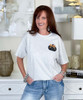 pocket lace halloween pumpkin tee