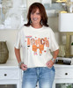 fall teach with pencil bow tee