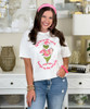 bougie on the outside tee white