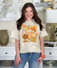 boho fall cross graphic tee