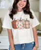 quilted pumpkin trio tee close up