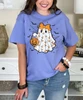ghost with jack o lanterns tee close up