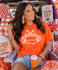 game day football with bow model image orange
