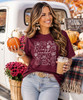 cozy season doodle tee model image