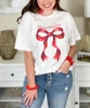 merry christmas bow tee