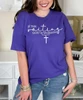 in the waiting god is working graphic tee close up