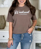 weekend loading comfort colors tee close up