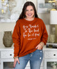 give thanks to the lord for he is good sweatshirt