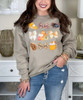 thanksgiving and bows sweatshirt close up
