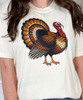 faux rhinestone turkey comfort colors shirt close up of turkey