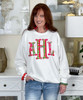 christmas plaid monogram sweatshirt