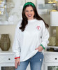 embroidered monogrammed christmas frame sweatshirt