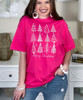 merry christmas trees group tee close up