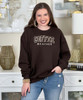 Embroidered Outline Coffee Weather Sweatshirt