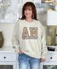 big leopard monogram sweatshirt