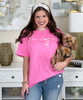 fur mama with bow tee