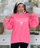i'm a project that keeps jesus busy sweatshirt safety pink