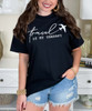 travel is my therapy tee close up