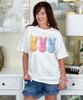 peeps with pearls tee white