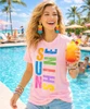 distressed sunshine tee model 1