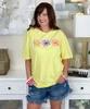 colorful daisies tee