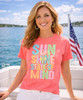 sunshine state of mind graphic tee model image
