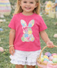 girls patchwork bunny backside tee close up
