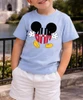 boys monogram ears with hands and feet tee close up
