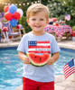 All american boy graphic tee light blue model