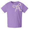 Girls Monogrammed Pearl Bow Graphic Shirt