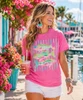 preppy fish tee model image