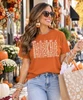 thankful outline graphic shirt model image