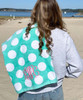 Monogrammed Dot Beach Towel