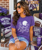 it's football y'all model image heather purple
