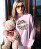 Leopard Lips XOXO Valentine Shirt - Light Pink