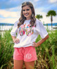 Personalized Tropical Flower Graphic Tee