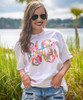 Personalized Tropical Flower Graphic Tee