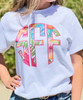 Personalized Tropical Flower Graphic Tee