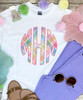 Personalized Pastel Plaid Graphic Tee