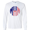 Monogrammed Stars and Stripes Circle Graphic Tee