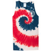Monogrammed Tie-Dye Tank - Red White and Blue