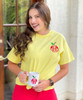 Monogrammed Embroidered Apple Shirt