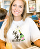 Monogrammed Sip Sip Hooray Graphic Tee