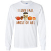 Personalized I Love Fall Most Of All Graphic Tee