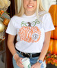 Personalized Animal Print Pumpkin Graphic Tee