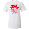 Monogrammed Valentine Bow Graphic Tee