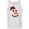 Snowman With Buffalo Plaid Bow Graphic Tee