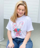 Personalized Floral Bunny Graphic Tee