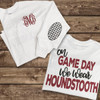 Monogrammed On Game Day We Wear T-Shirt